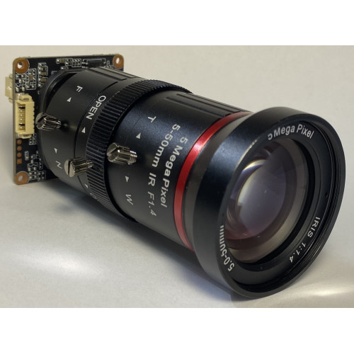 IP видеомодуль CMOS SONY STARVIS IMX307 1080P 60 Fps + CS объектив 5 Мп 5-50мм